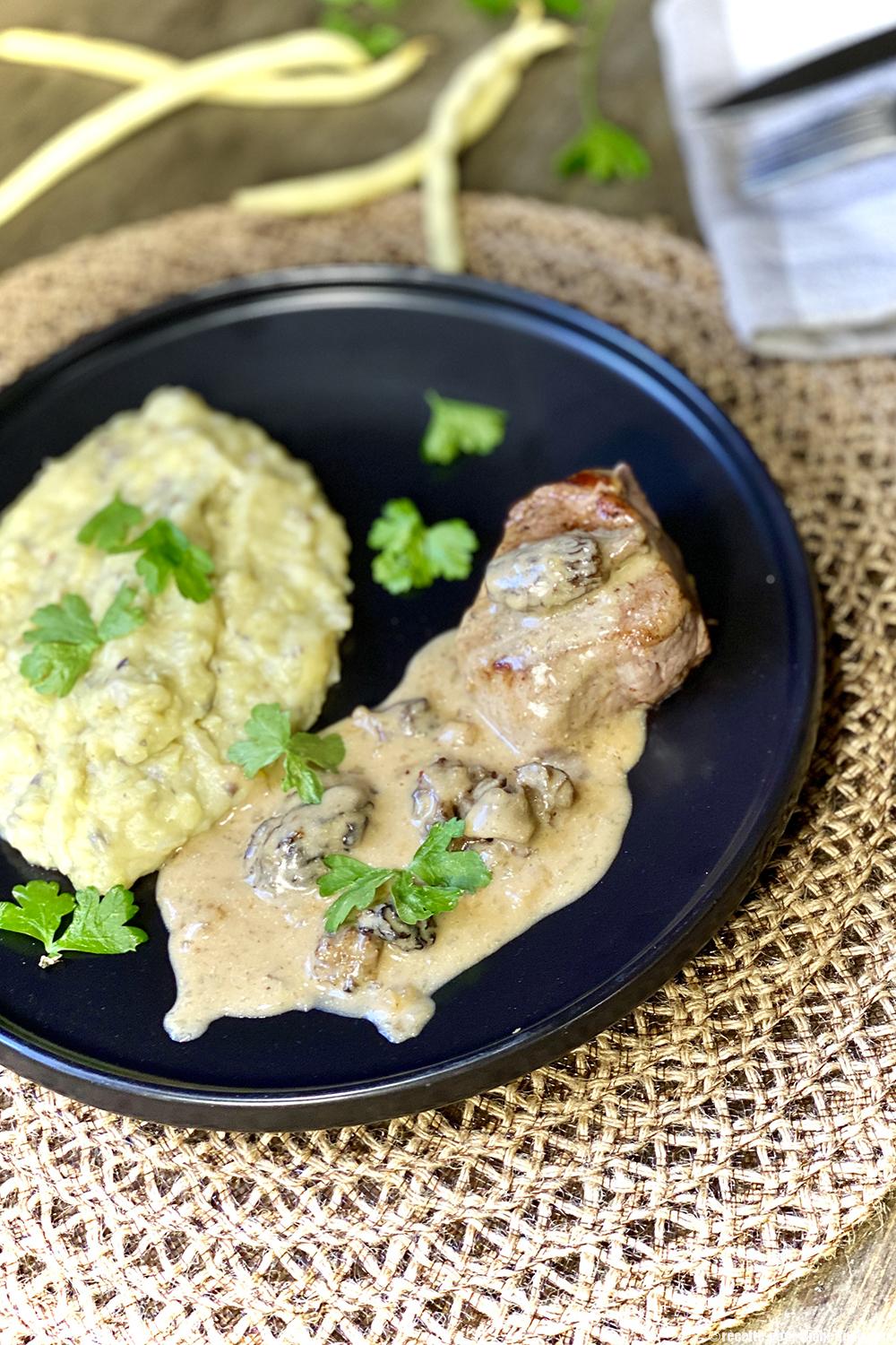 Médaillon de Veau aux Morilles cuisson sous vide ou non