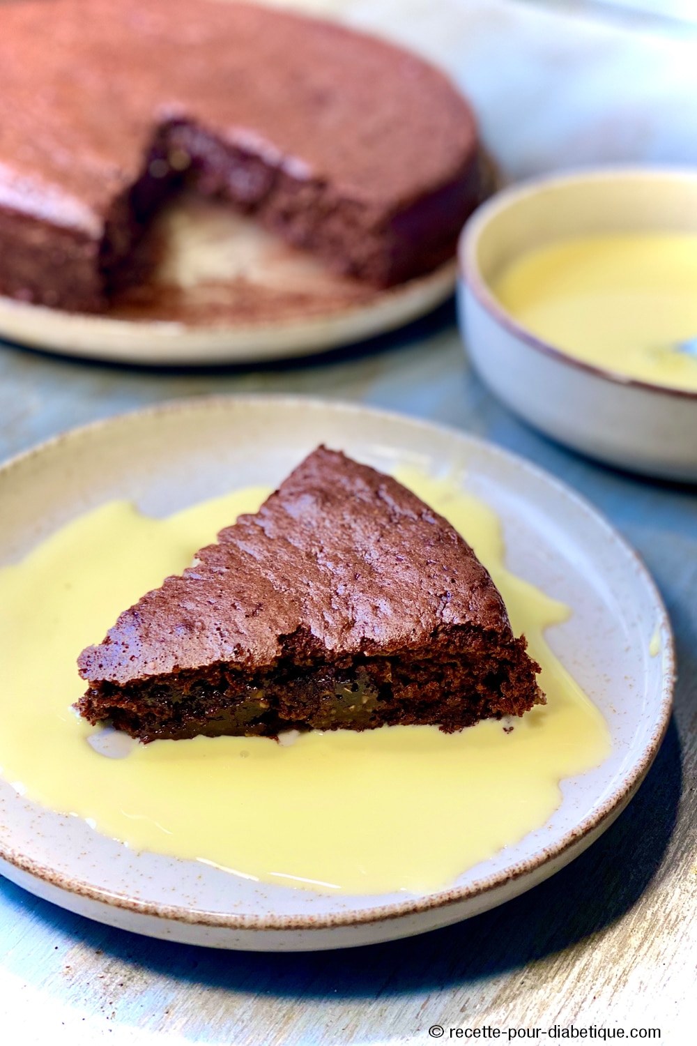 Gâteau Chocolat Courgette IG bas sans beurre ni sucre