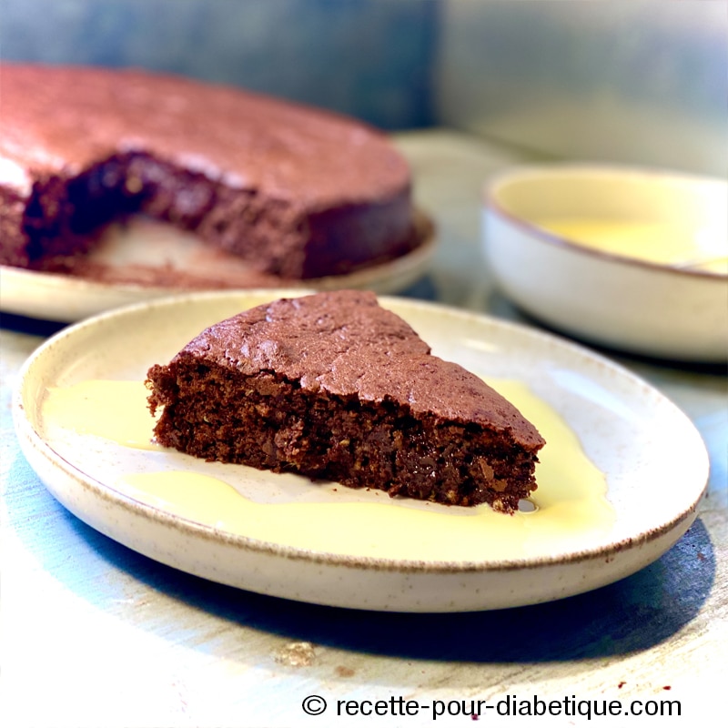 Gâteau Chocolat Courgette IG bas sans beurre ni sucre