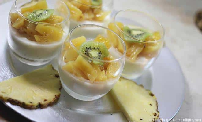 pannacotta ananas kiwi