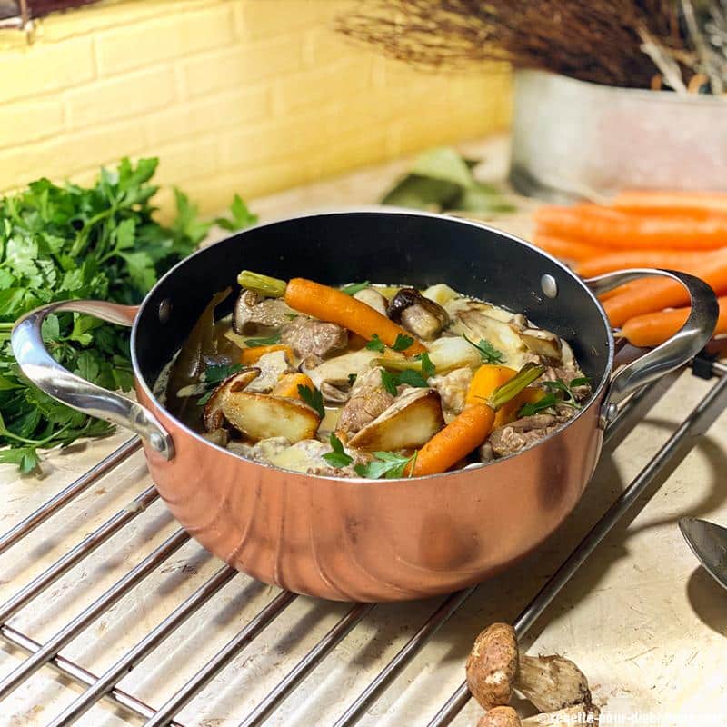 Blanquette de veau aux Cèpes et au potiron