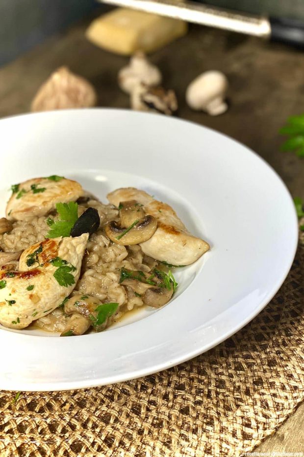 risotto-poulet-chamignons