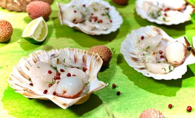 coquille-saint-jacques-lychee