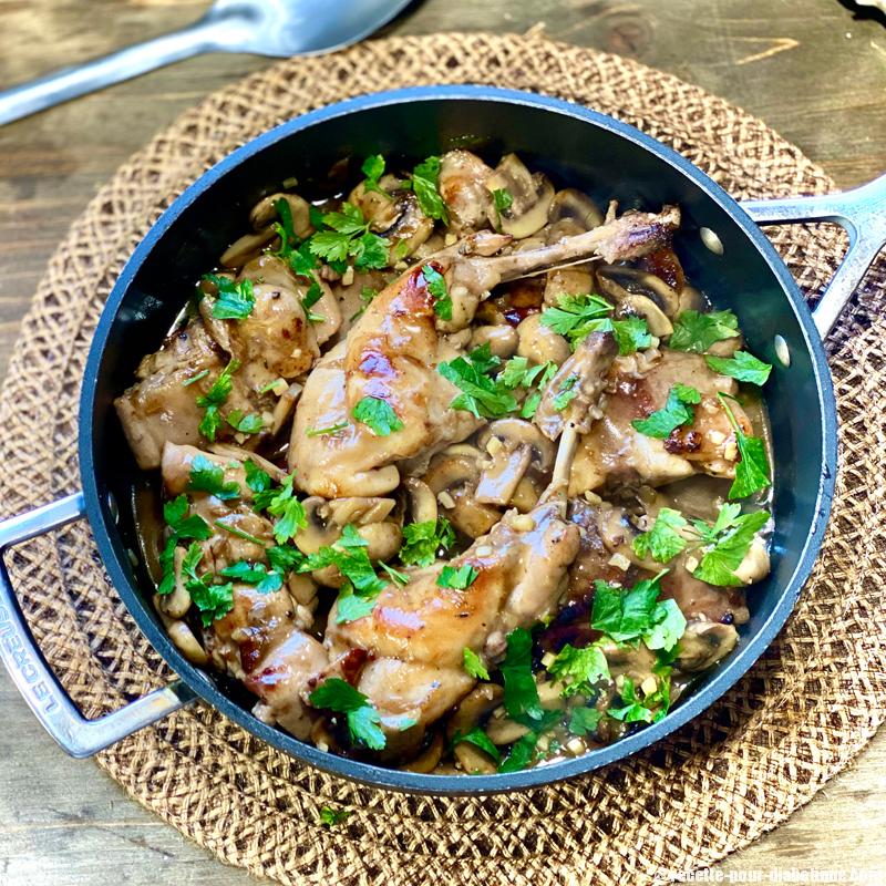 Sauté De Lapin Aux Champignons