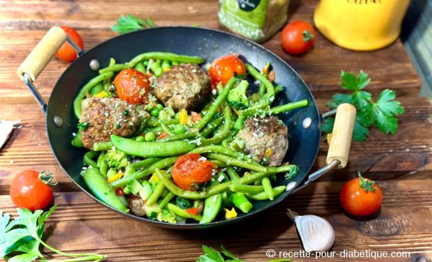 Boulettes de boeuf aux légumes