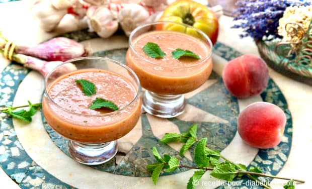 gaspacho aux pêches