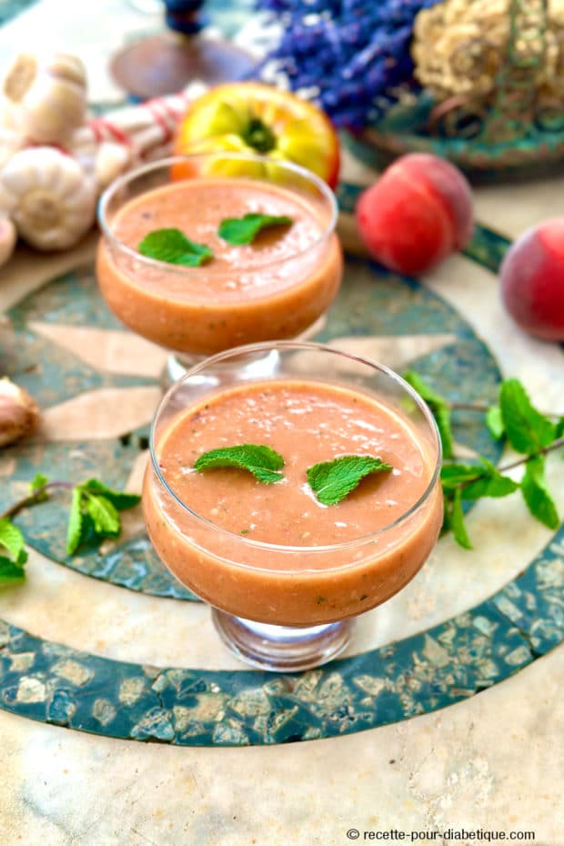 gaspacho aux pêches