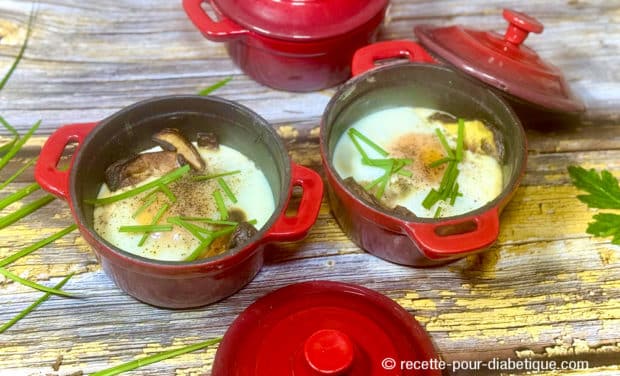 Oeufs Cocotte aux Cèpes