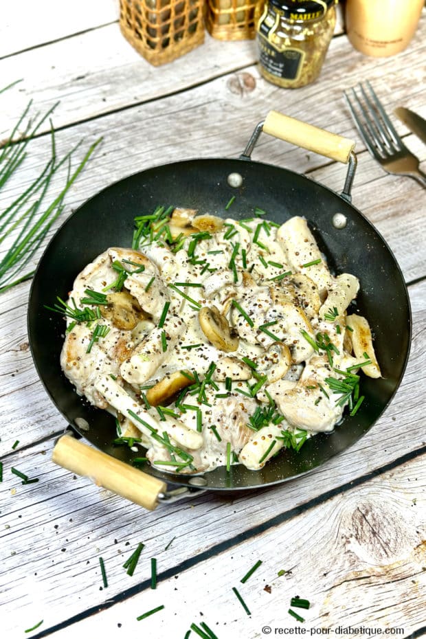 Poulet à la moutarde ig bas