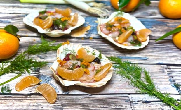 Ceviche de Saint-Jacques à la Clémentine