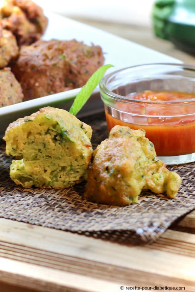 beignets de courgette ig bas